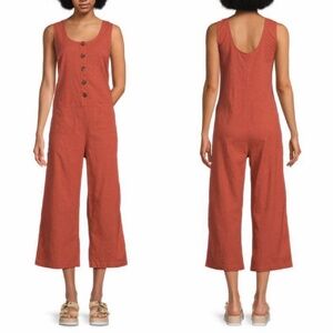 Marine Layer Sydney Baked Clay Romper Jumpsuit xs
